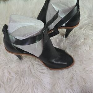 Vince Camuto Black Heels with Unique Strap Detail